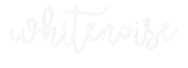 Custom Neon Text - whitenoise