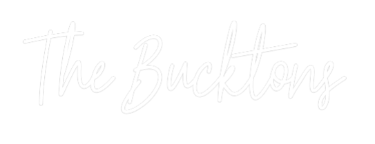 Custom Neon Text - The Bucktons