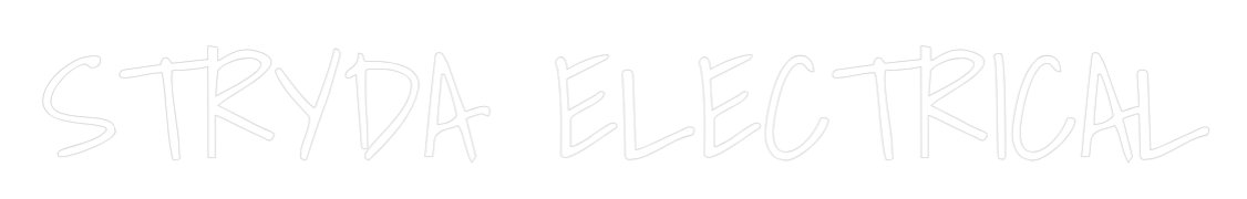 Custom Neon Text - STRYDA ELECTR...