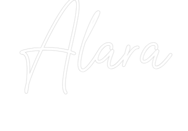 Custom Neon Text - Alara