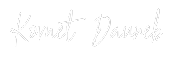 Custom Neon Text - Komet Daureb