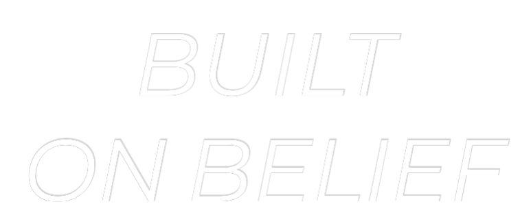 Custom Neon Text - BUILT 
ON BE...