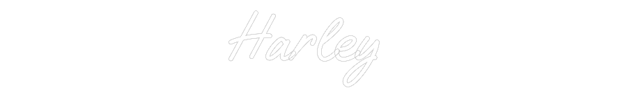 Custom Neon Text - Harley