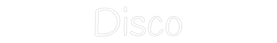 Custom Neon Text - Disco