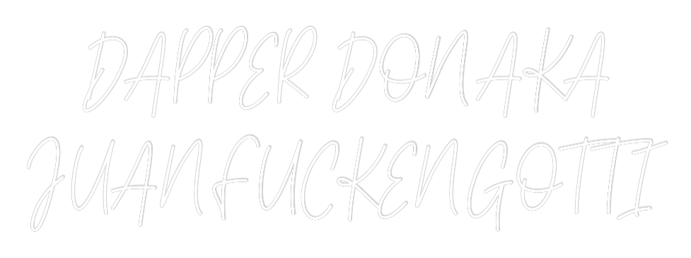 Custom Neon Text - DAPPER DON AK...
