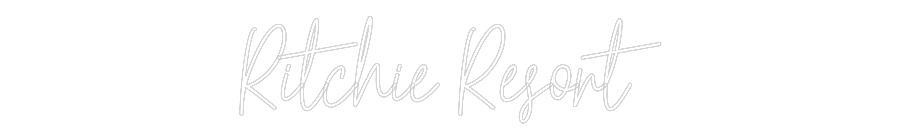 Custom Neon Text - Ritchie Resort