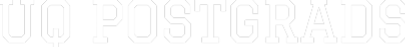 Custom Neon Text - UQ POSTGRADS
