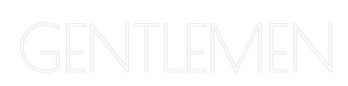Custom Neon Text - GENTLEMEN