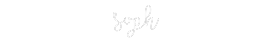 Custom Neon Text - soph