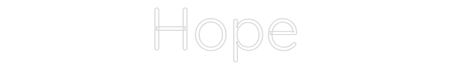 Custom Neon Text - Hope