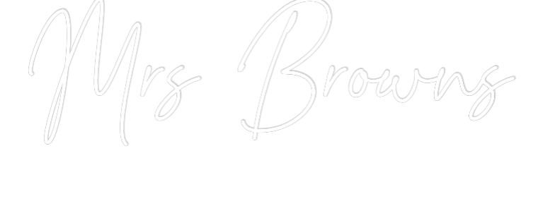 Custom Neon Text - Mrs Browns