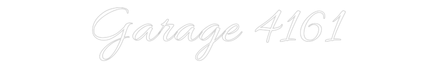 Custom Neon Text - Garage 4161