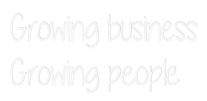 Custom Neon Text - Growing busin...
