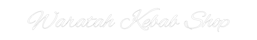 Custom Neon Text - Waratah Kebab...