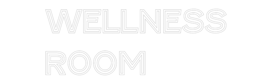 Custom Neon Text - WELLNESS
room