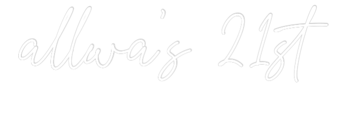 Custom Neon Text - allwa’s 21st