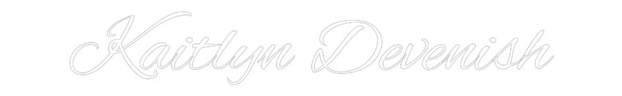 Custom Neon Text - Kaitlyn Deven...