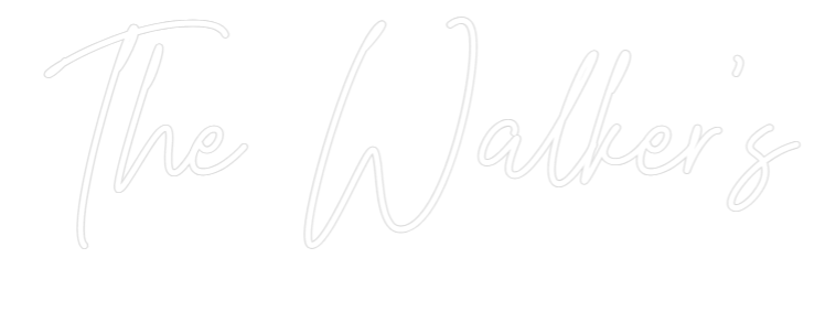 Custom Neon Text - The Walker's