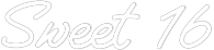 Custom Neon Text - Sweet 16