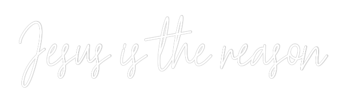 Custom Neon Text - Jesus is the ...