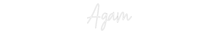 Custom Neon Text - Agam