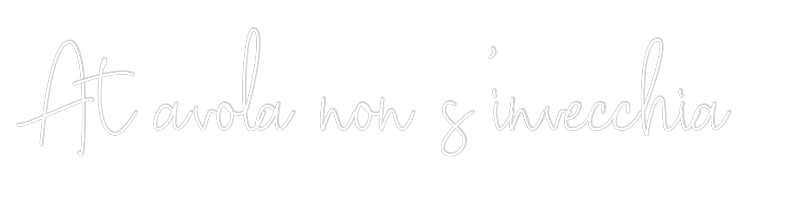 Custom Neon Text - A tavola non ...