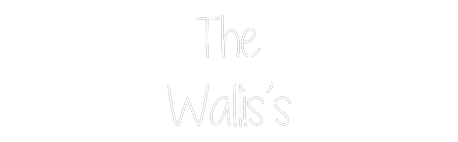 Custom Neon Text - The
Wallis’s