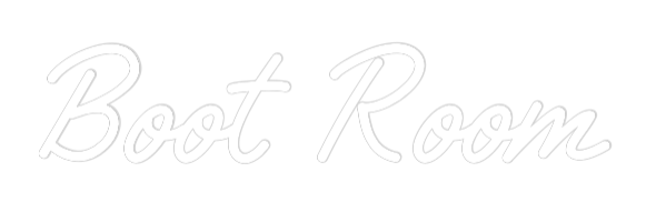 Custom Neon Text - Boot Room