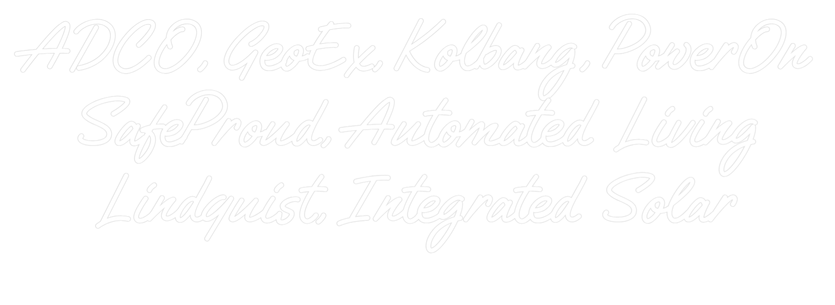 Custom Neon Text - ADCO, GeoEx, ...
