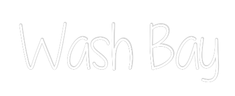 Custom Neon Text - Wash Bay