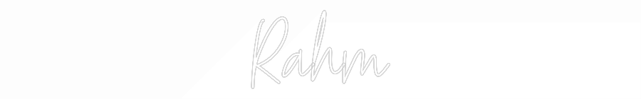Custom Neon Text - Rahm