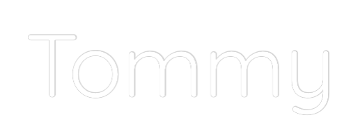 Custom Neon Text - Tommy