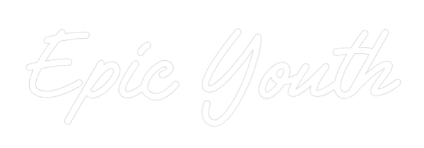 Custom Neon Text - Epic Youth