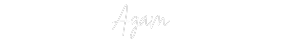 Custom Neon Text - Agam