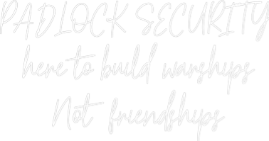 Custom Neon Text - PADLOCK SECUR...