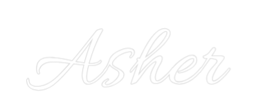 Custom Neon Text - Asher