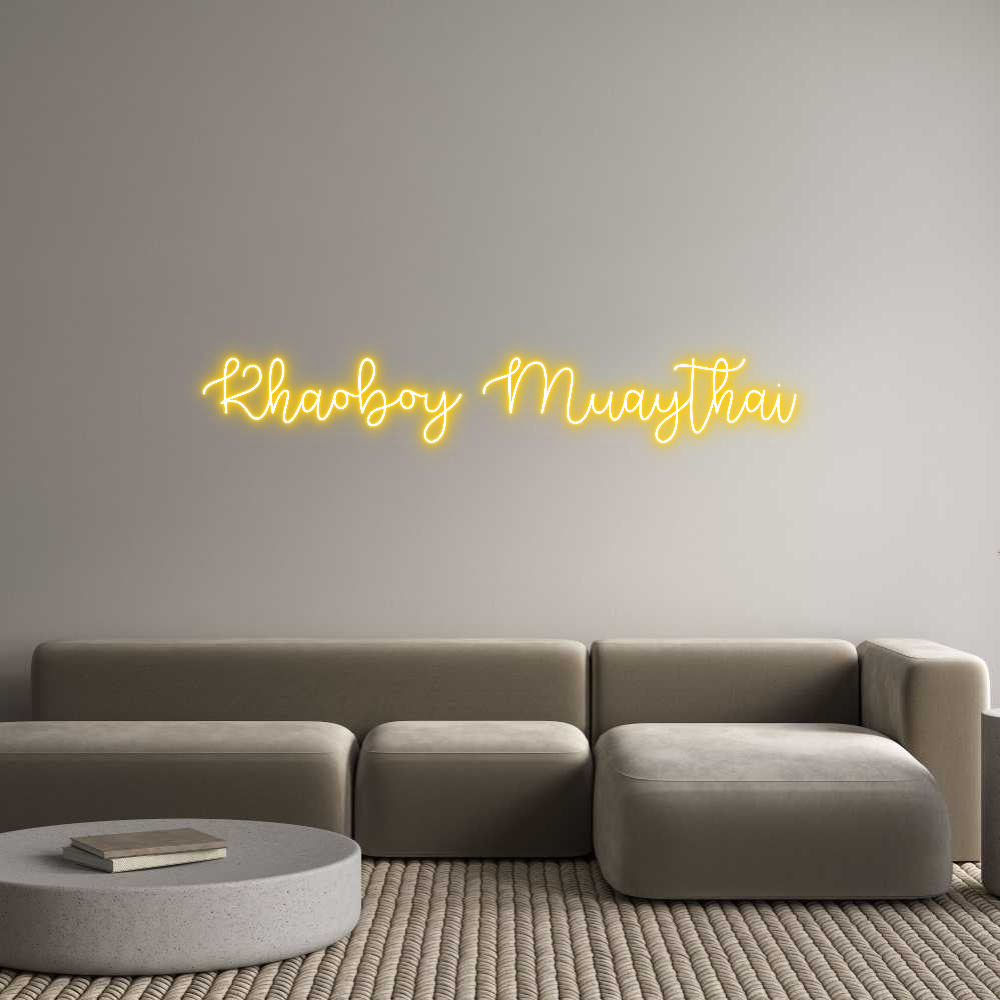 Custom Neon Text - Khaoboy Muayt...