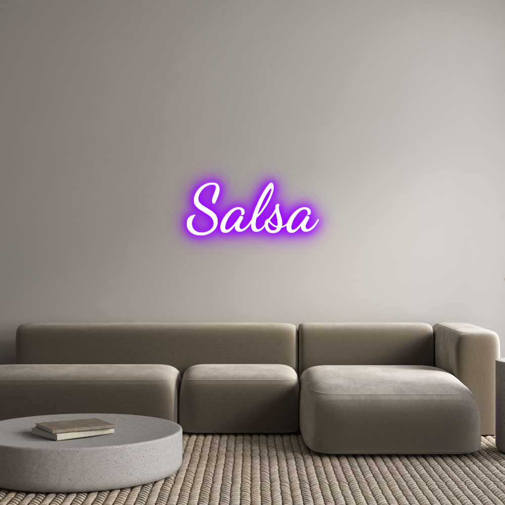 Custom Neon Text - Salsa