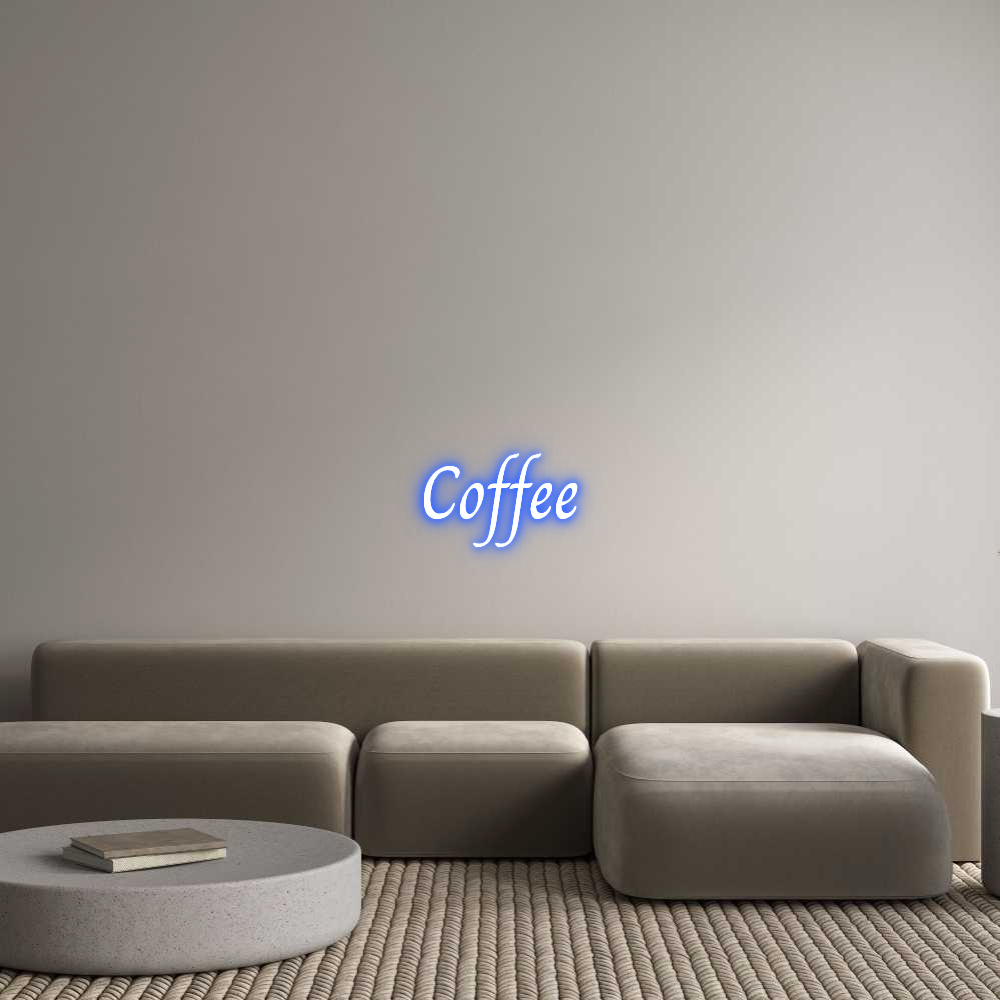 Custom Neon Text - Coffee