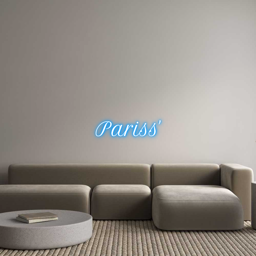 Custom Neon Text - Pariss'