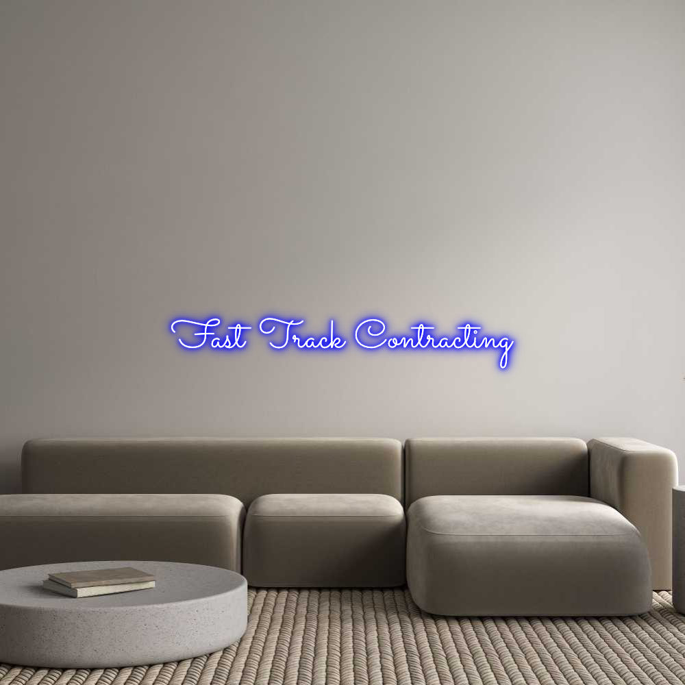 Custom Neon Text - Fast Track Co...