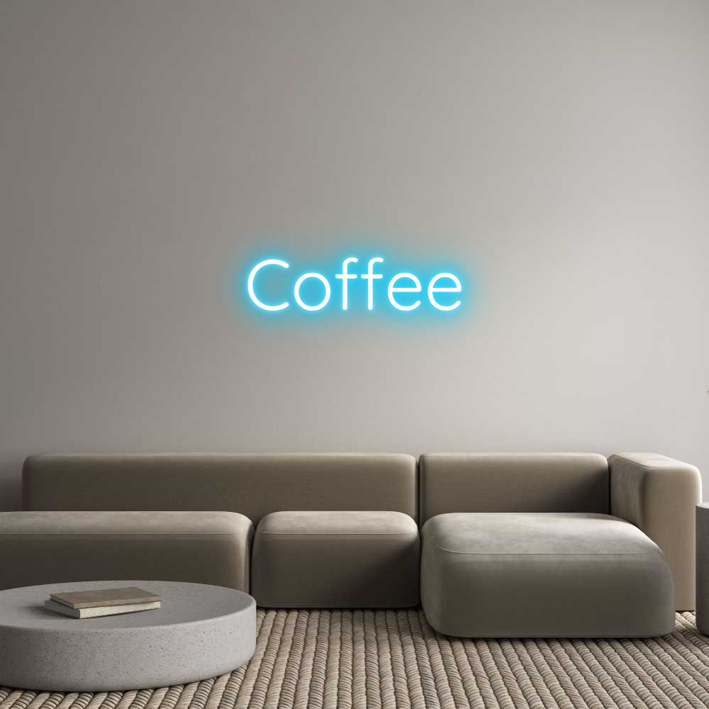 Custom Neon Text - Coffee
