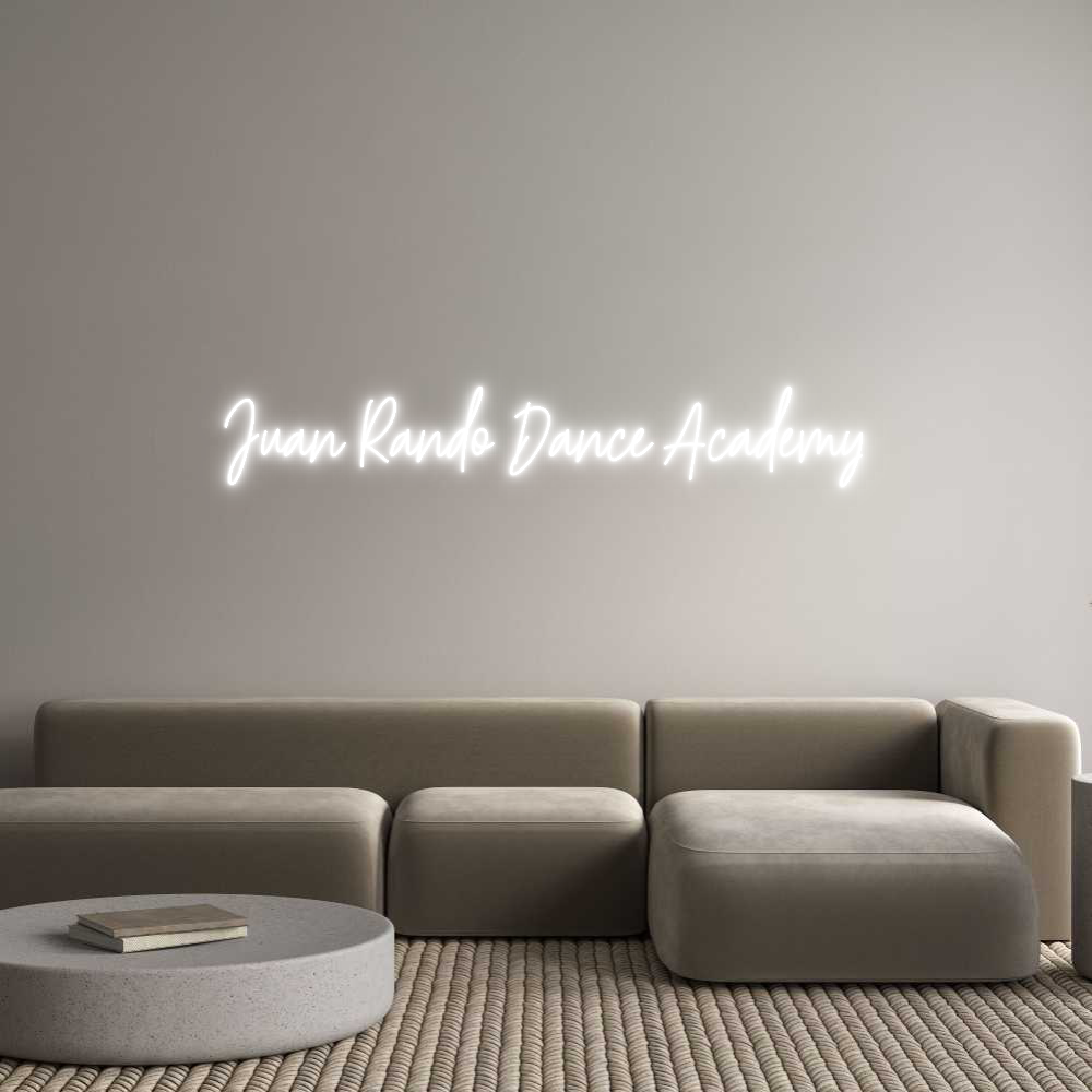 Custom Neon Text - Juan Rando Da...