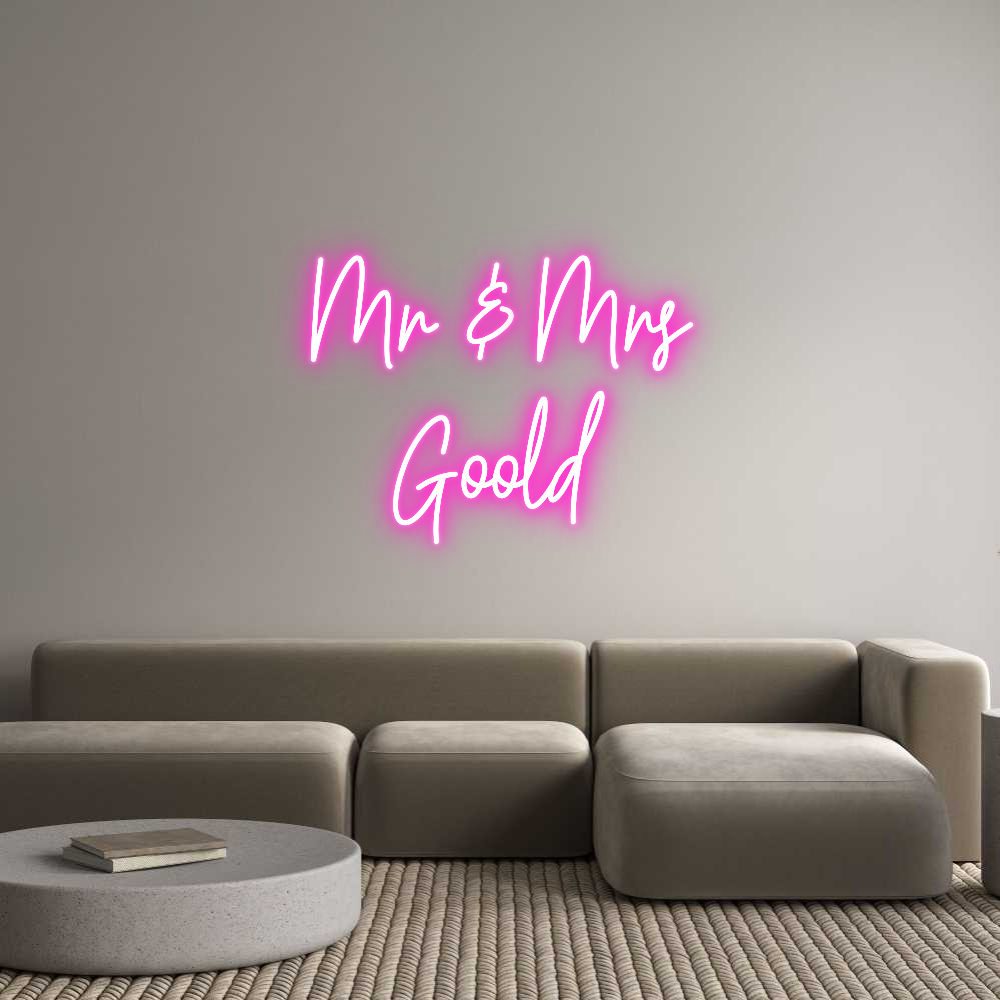 Custom Neon Text - Mr & Mrs
Goold