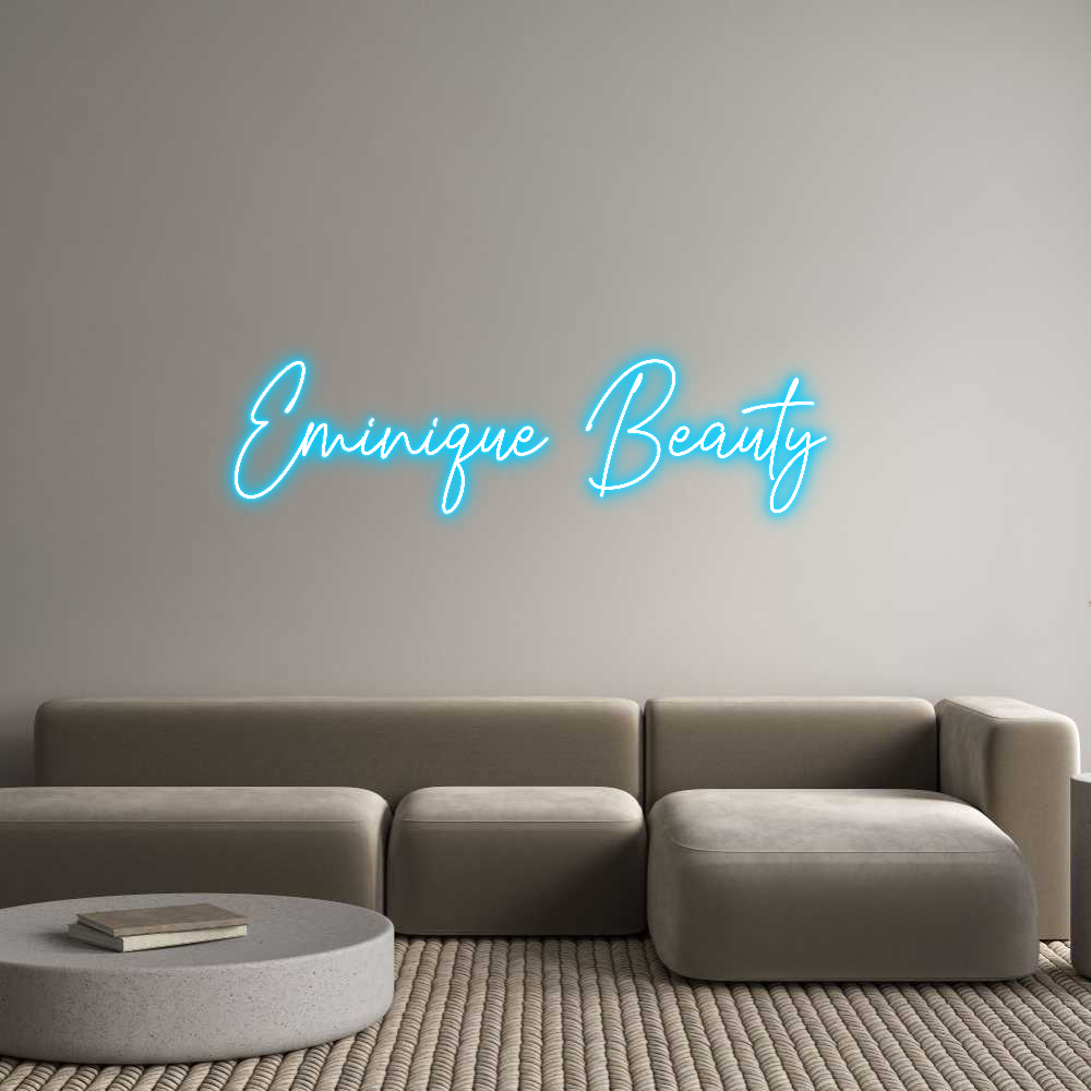 Custom Neon Text - Eminique Beau...