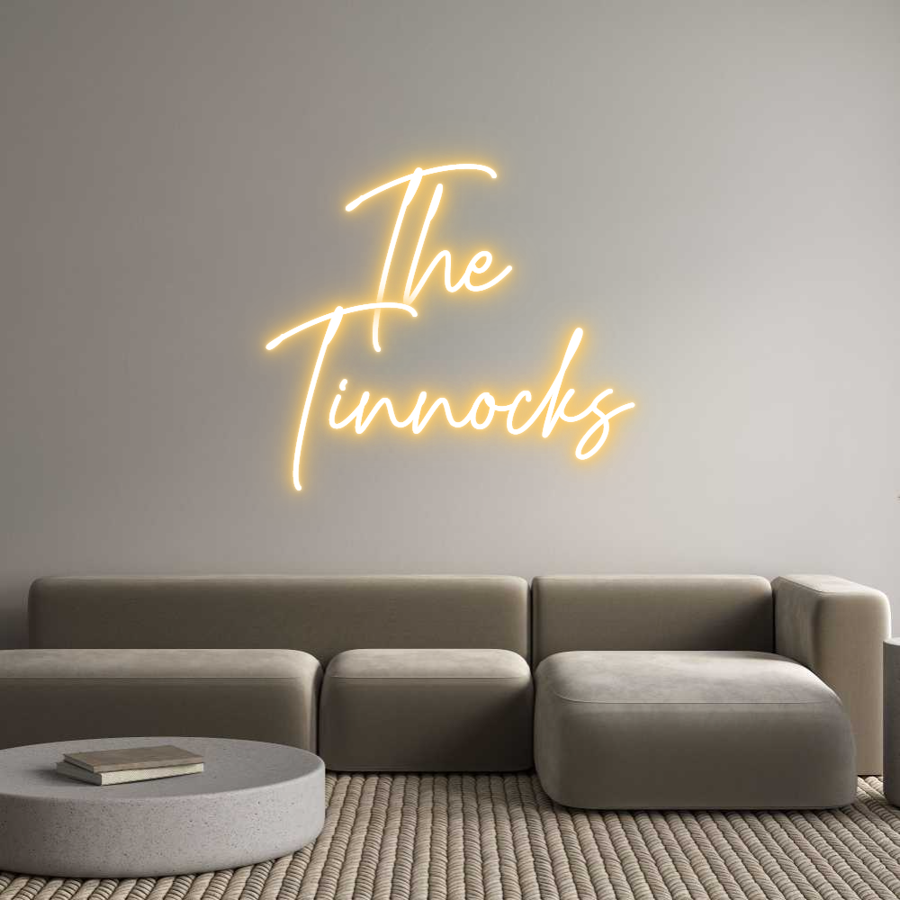 Custom Neon Text - The 
Tinnocks