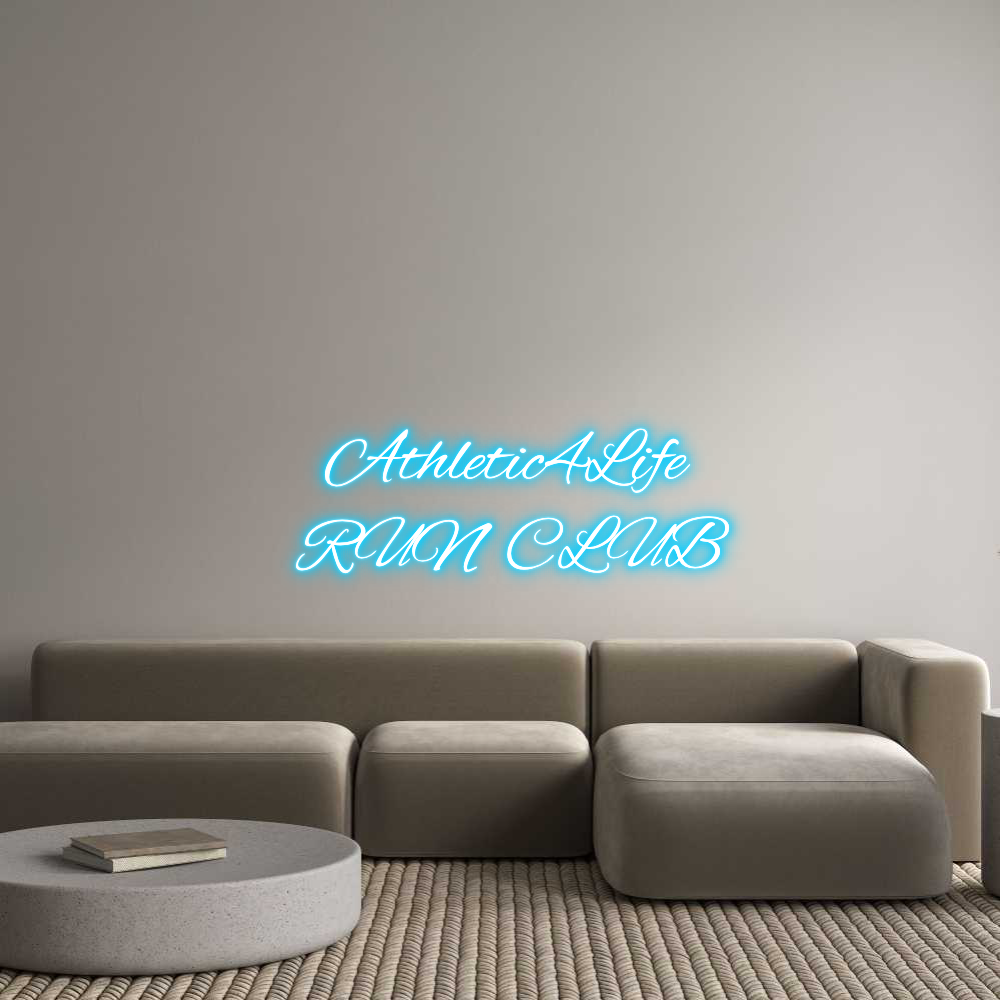 Custom Neon Text - Athletic4Life...