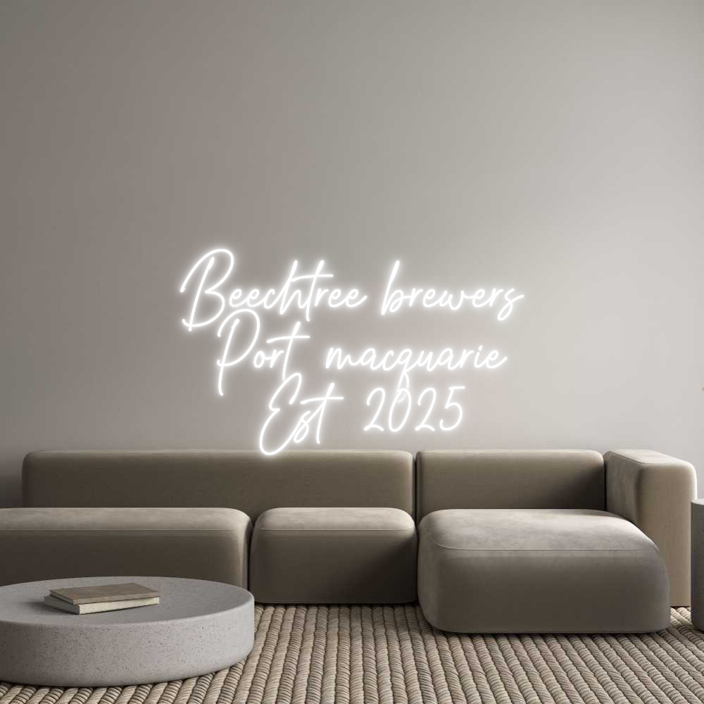 Custom Neon Text - Beechtree bre...