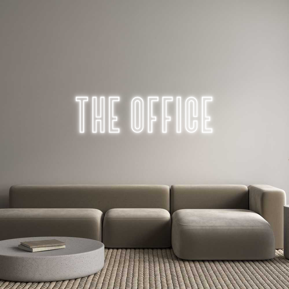 Custom Neon Text - The Office
