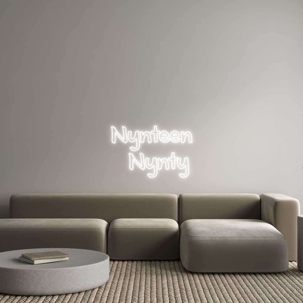Custom Neon Text - Nynteen
  Ny...